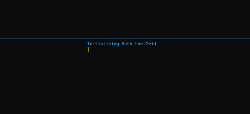 Auth the Grid (CLI Password Manager)